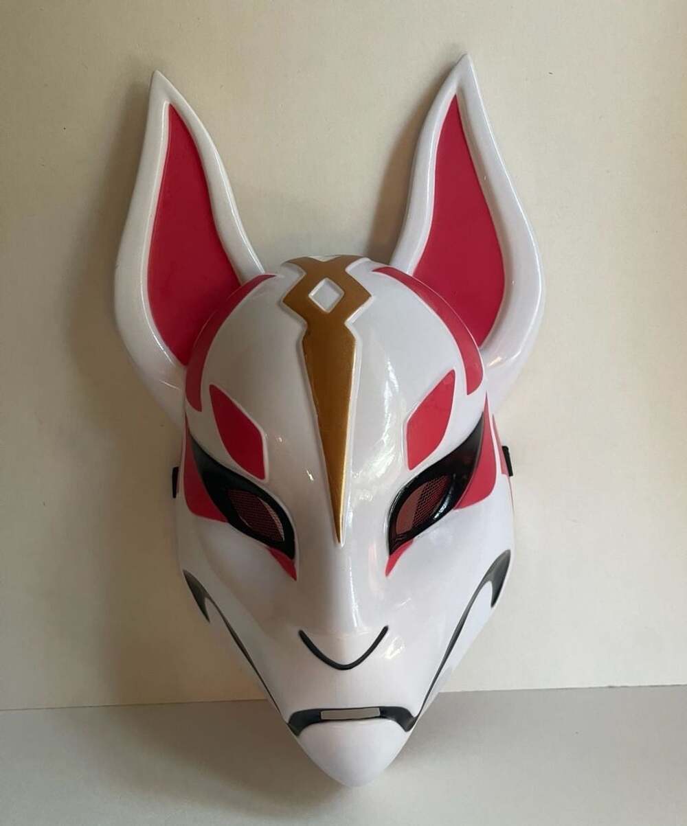 Epic Games Fortnite Drift Fox Mask Plastic Halloween Costume Cosplay